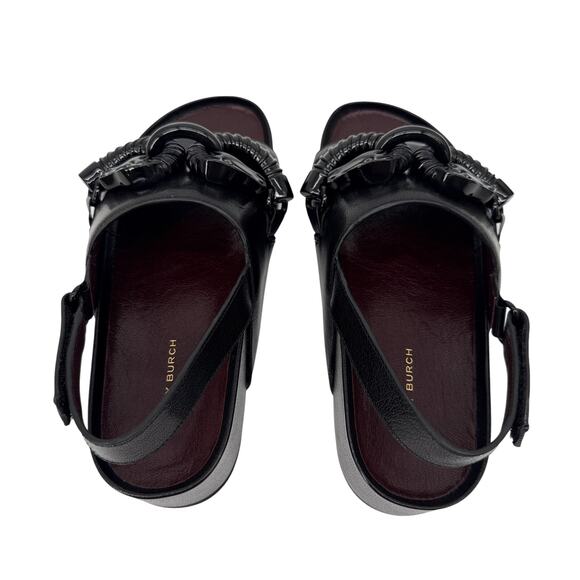 TORY BURCH Jessica Platform Sandal in Perfect Black 7 - Picture 4 of 8